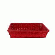 Corbeille bambou rouge Vieto 33x23 -_1