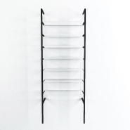 Élément de départ Queen Vogue noir 7 tablettes verre L90xH240cm_1