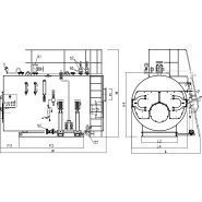 Générateur de vapeur monobloc à trois parcours de fumée - pression 12 bar - GX / Ici Caldaie - 1700 à 25000 kg/h - 1163 à 17442 kW_1