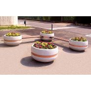 Jardinière pour collectivités Tiziano en béton finition personnalisable - Article 350_2