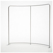 Photocall courbé horizontal - structure stable et rigide 240x230CM - Réf: CURVED-WALL240_1