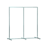 Présentoir central - Crémaillères chrome - modulable avec tablettes ou barre de penderie_1
