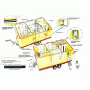 Roulotte de chantier 5 sas / décontamination / sanitaire / vestiare_2