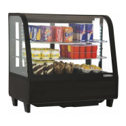 Vitrine réfrigérée à poser, pour les professionnels de chr, traiteurs, boulangeries, pâtisseries et chocolateries - cvr100 blanc/noir casselin_1