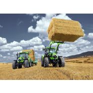 Chargeur frontal DEUTZ-FAHR offrant pleine visibilité à l'opérateur