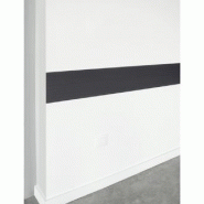 Protection murale en PVC antibactérien disponible en noir, blanc et marron