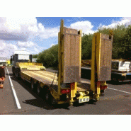 Remorque porte-engins CASTERA - Référence 6401 - 54T PTC, 3 essieux, rampes hydrauliques_1