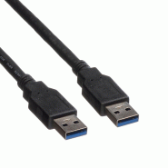 ROLINE Câble USB 3.2 Gen 1 Type A-A, noir, 1,8 m_1