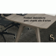 Table de réunion interactive Rail - Bralco. - Chêne blanc_1