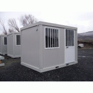 Bungalow de chantier / modulaire / ossature en métal / parois en panneau sandwich / isolé_2