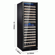 Cave à vin professionnelle multizones - 160 bouteilles | GGM - WKM450S-2N_1