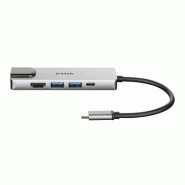 D-Link DUB-M520 station d'accueil Avec fil Thunderbolt 3 Aluminium_1