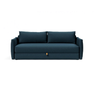 INNOVATION LIVING - Canapé convertible Tripi Argus Navy Blue 150x200 cm à ouverture assistée, avec rangement_1