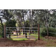 Porp5n - barrière agricole galvanisée - porte de prairie 5-6 m_1