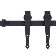 Vidaxl kit mini de porte d'armoire coulissante acier au carbone 183 cm 148021_1