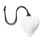 Sac shopping pliable en polyester RPET - labélisé RPET - couleur blanc - 34 gr_1