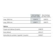 Abri fumeurs simple et élégant - MODULO - longueur 2500 ou 5000 mm, toiture en aluminium et bardages en verre sécurisé_1