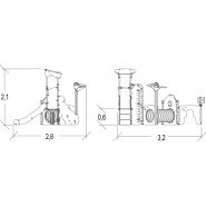 Diabolo Baby - structure pour aire de jeux Proludic - largeur 2,77 m - réf. J38706® - pour enfants dès 0,5 ans et jusqu’à 12 joueurs_1