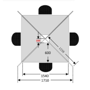 Ensemble de 4 postes faible encombrement avec panneaux écrans acoustiques - Référence 9055 OS R - Fabrication française et livraison gratuite_1