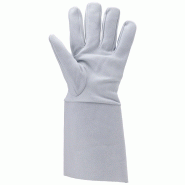 Gants de protection soudeur TIG - cuir pleine fleur d'agneau - manchette 15 cm - PMCFR60 - Coverguard_1