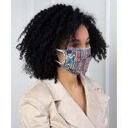 Masque catégorie 1 AFNOR - modèle abstrait - lavable et certifié IFTH/DGA - 100% coton - Made in France_1