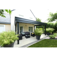 Préau en aluminium 100% sur mesure - Finitions personnalisables, coloris variés, éclairages inclus - Haute qualité certifiée_1