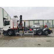 Bras amovible de capacité 2t à 26t pour camion de collecte des dechets système multi-caissons - hpc