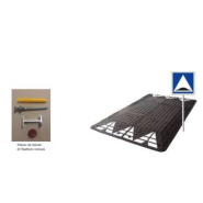 Coussin berlinois en caoutchouc vulcanisé - 6 éléments - 3000 x 1800 x 65 mm - Surface antidérapante_1