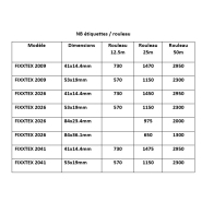 Étiquettes calandrables Fixtexx 2041 - Marquage du linge plat pour imprimante à transfert thermique_1
