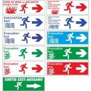 Evacrouge - panneau directionnel en aluminium composite 3mm - la girafe - résistant UV et durable_1