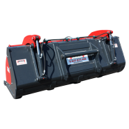 Godet pélican à dents soudées pour télescopique - 2.50 m - Acier Hardox type 500 HB - Attaches multiples_1