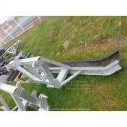 Racleur à lisier, raclette et rabot - Largeur 2,60 m - Attelage Euro/3 points - RA MET_1