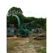 Broyeur de branches à 6 couteaux radiaux de 450 mm  - SUPER-PAIN 1300T option T sur essieu agricole_1