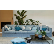 Chauffeuse simple Nomad 105 cm - Home Spirit - Déhoussable, structure en hêtre et assise Plumtex_1