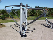 Urban Gym Barres Parallèles - Acier peint à la poudre - Dimensions : 2,01 x 0,61 x 1,49 m_1