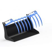 Bivalve bucket - Godets de déversement et grands volumes - Dalmasso - outil robuste et stable pour ensilage avec coupe hydraulique_1