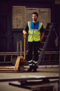 Gilet haute visibilité - Réf: YHVW100 - Polyester, bandes réfléchissantes et norme EN ISO20471:2013_1