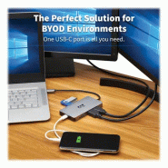 Tripp Lite U442-DOCK8G-GG station d'accueil Avec fil USB 3.2 Gen 1 (3.1 Gen 1) Type-C Noir, Gris_1