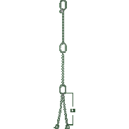 Chaîne de levage en inox - Pour pompes immergées et aérateurs - REF : 13500_1