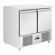 Saladette réfrigérée inox - 2 portes - série U - Polar - UA089_1