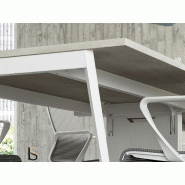 Table de réunion rectangulaire X3 - Officity - Anthracite, 320, Béton_1