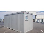 Bâtiment modulaire - bulle de vente 20 pieds avec baies vitrées, climatisation et convecteur électrique_2