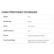 Clôture Dumet - Cadiou Industrie - PVC ajouré - Garantie 10 ans - Coloris blanc_1