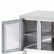Table desserte positive adossée GN 1/1 profondeur 700 - 2 portes | L2g - GN2200TN_1