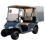 Voiturette électrique utilitaire à 2 places, éco-responsable, avec caisson arrière tôlé_1