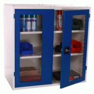 Armoires basses industrielles - Portes battantes - Monobloc - Largeur 1000 mm - 3 profondeurs disponibles_1