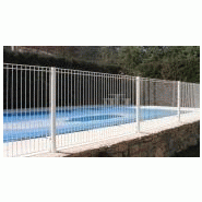 Barrière de piscine fixe prestiblue / structure en aluminium / blanc ou vert / hauteur 1.15 m