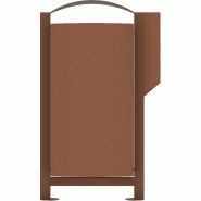 Corbeille ARKEA (40 à 100 Litres) sur pied + distributeur sacs canins_1