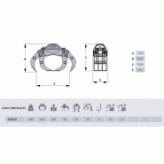 Grappins d'enrochements TG42 ST - Intermercato - ouverture 1,75m - pour pelles jusqu'à 20t_1