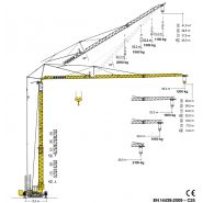 Grue Liebherr 42 KR.1 offrant une hauteur sous crochet de 28,00 m